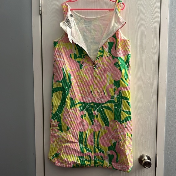 Lily Pulitzer Pink and Green Sheath Mini Dress (Girl’s XL 14-16) - Picture 9 of 9